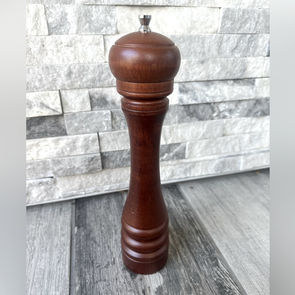 Mr. Dudley Wood Cherry Restaurant  Style  Tall 12” Pepper Mill